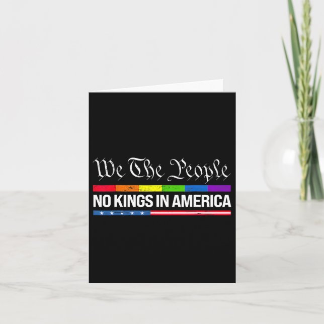 No Kings In America 7  Card (Front)