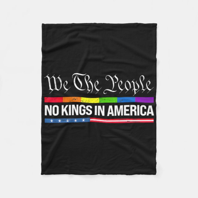 No Kings In America 7  Fleece Blanket (Front)