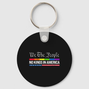 No Kings In America 7 Keychain