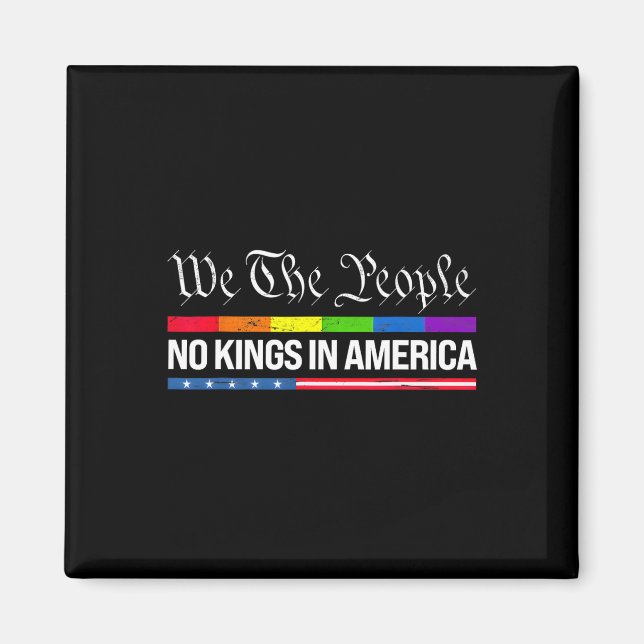 No Kings In America 7  Magnet (Front)