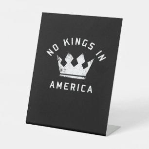 No Kings In America Anti Antifascism No Kings In U Pedestal Sign