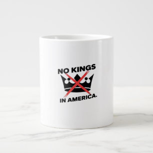 No Kings In America Anti Essential Retro Style Large Coffee Mug