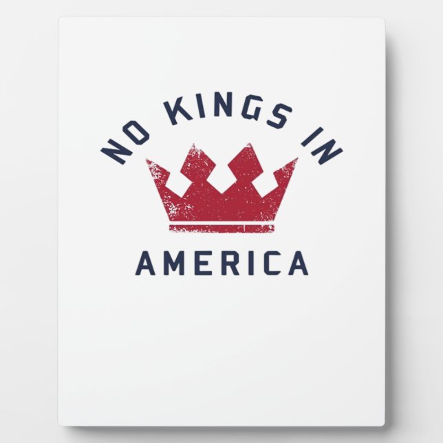No Kings In America Anti Fascism USA Classic Plaque (Front)