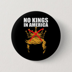 No Kings In America Anti Ice Patriotic Activist Pr 2 Inch Round Button