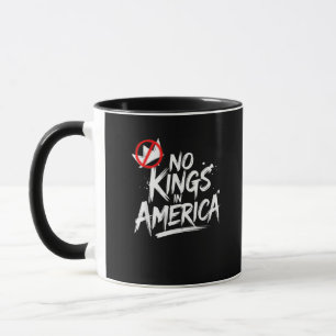 No Kings In America Anti-Monarchy Vintage Style Mug