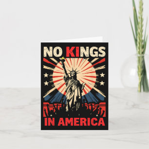 No Kings In America Anti Trump 3 Card
