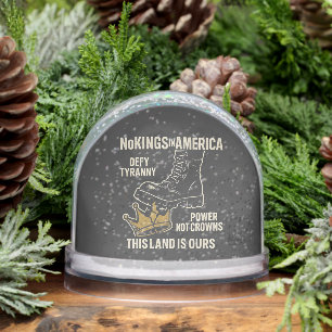 No Kings in America Anti-Trump 4th of July  Snowglobe