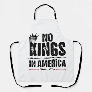 No Kings in America Anti Trump American Patriotic  Apron
