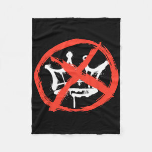 No Kings In America Anti Trump Protest Fleece Blanket