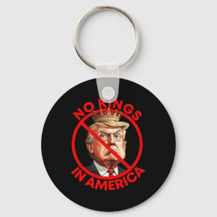 No Kings In America Anti Trump Protest Keychain