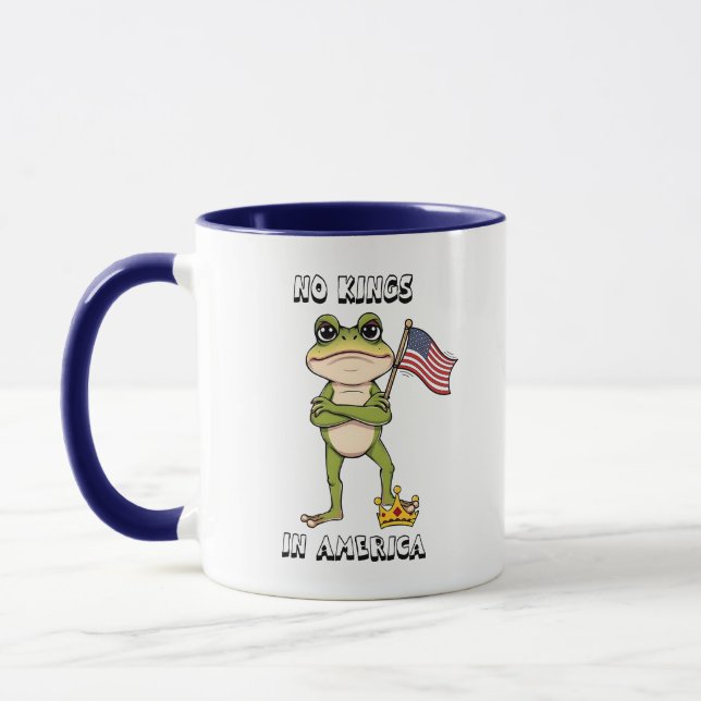 No Kings in America Anti-Trump Protest  Mug (Left)