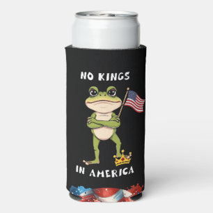 No Kings in America Anti-Trump Protest Seltzer Can Cooler