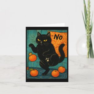 No Kings In America Black Cat Political Anti Trump Card
