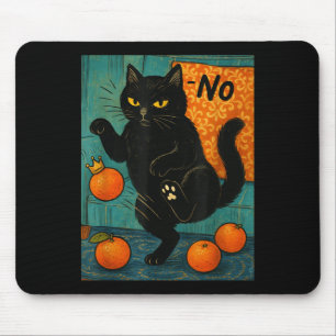 No Kings In America Black Cat Political Anti Trump Mouse Pad