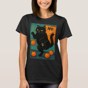 No Kings In America Black Cat Political Anti Trump T-Shirt