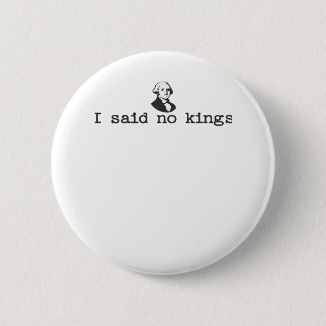 No Kings In America Bold Casual 2 Inch Round Button (Front)