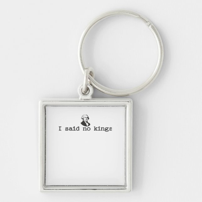 No Kings In America Bold Casual Keychain (Front)