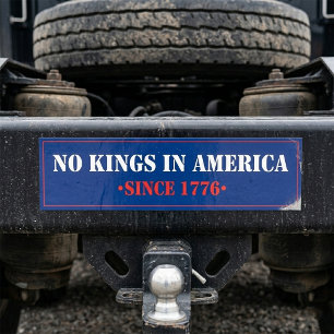 No Kings In America Bumper Sticker