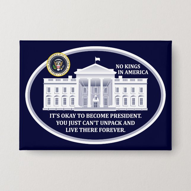 No Kings in America Button (Front)