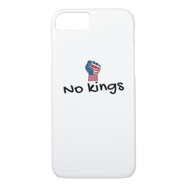 No Kings In America Classic Minimal Clean Case-Mate iPhone Case (Back)