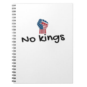 No Kings In America Classic Minimal Clean Notebook