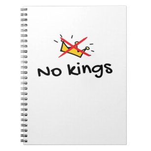 No Kings In America Classic Retro Style Notebook