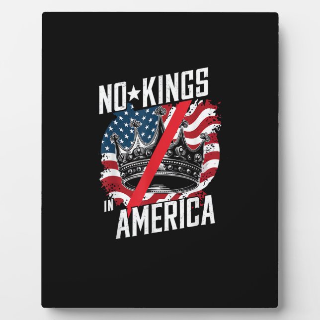 No Kings In America Court Ruling Protest Save Plaque (Front)