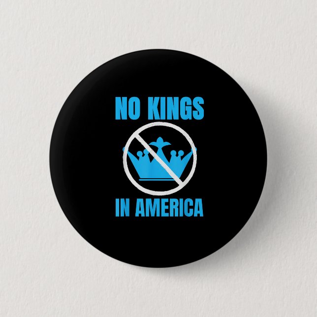 No Kings In America Court Ruling Saying 2 Inch Round Button (Front)