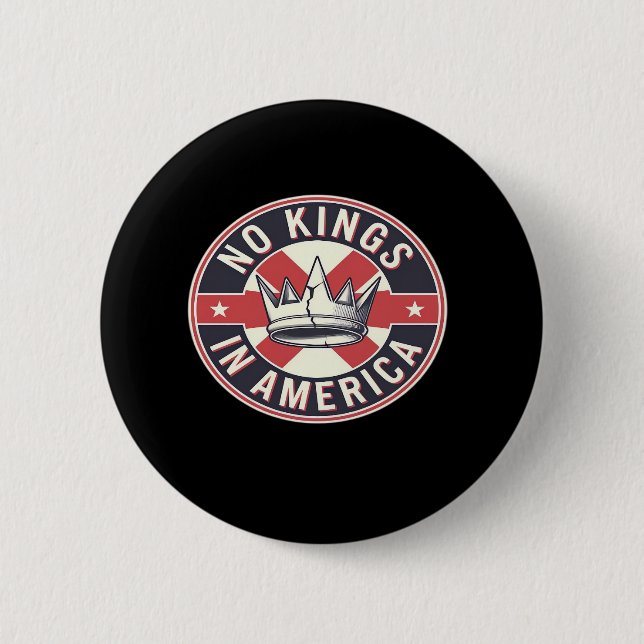 No Kings In America Creative Style 2 Inch Round Button (Front)