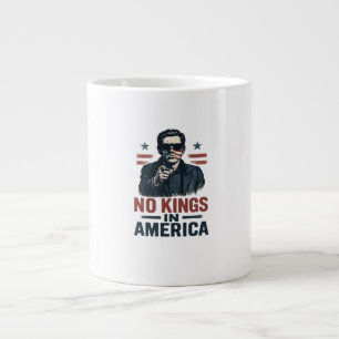 No Kings In America Defend Since 1776 Patriotic Gr Large Coffee Mug