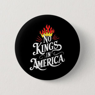 No Kings In America Democracy Court Ruling Saying 2 Inch Round Button