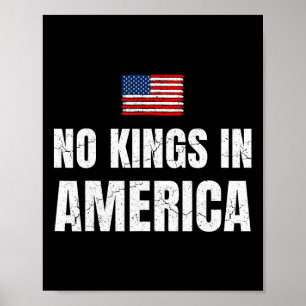 No Kings In America Democracy United States Indepe Poster