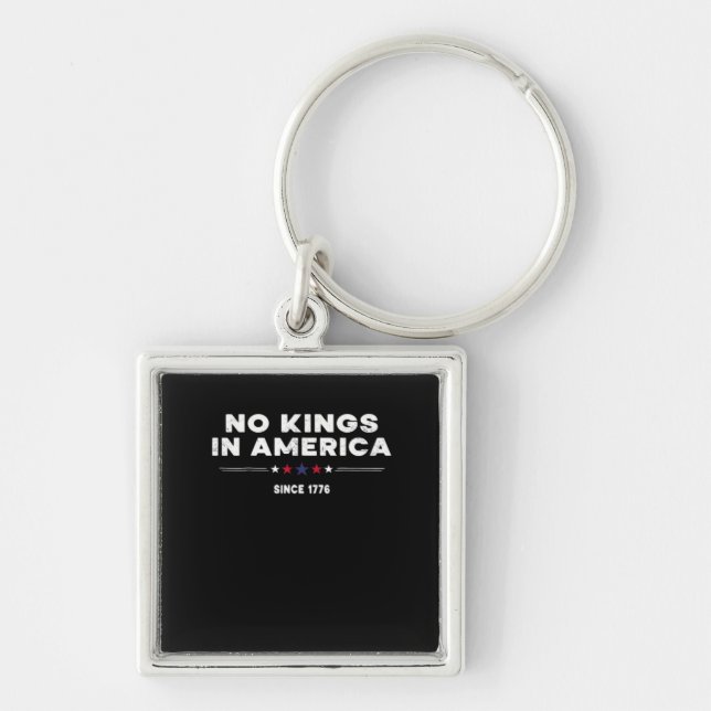 No Kings In America Doge Classic Trendy Graphic Keychain (Front)