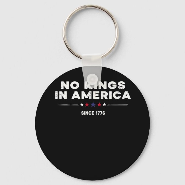 No Kings In America Doge Classic Trendy Graphic Keychain (Front)