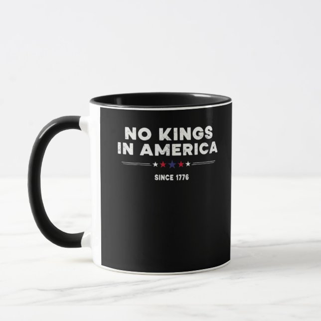 No Kings In America Doge Classic Trendy Graphic Mug (Left)