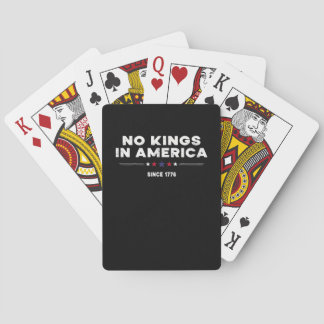 No Kings In America Doge Classic Trendy Graphic Playing Cards