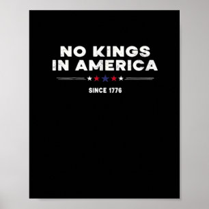 No Kings In America Doge Classic Trendy Graphic Poster