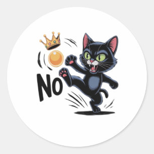 No Kings In America Essential Minimal Clean Classic Round Sticker