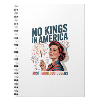 No Kings In America Fabulous Queens Pride 2025 Des Notebook