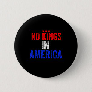 No Kings In America Flag Protest Save Democracy 12 2 Inch Round Button