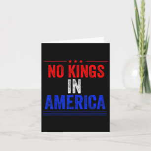 No Kings In America Flag Protest Save Democracy 12 Card