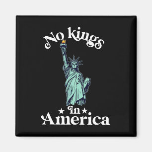 No Kings In America Flag Protest Save Democracy 17 Magnet