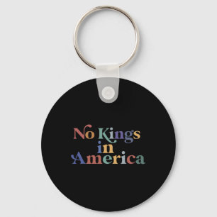 No Kings In America Flag Protest Save Democracy 8  Keychain
