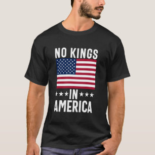No Kings in America flag Protest Save Democracy T-Shirt