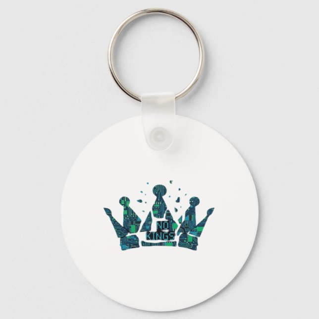 No Kings In America Freedom Aesthetic Keychain (Front)