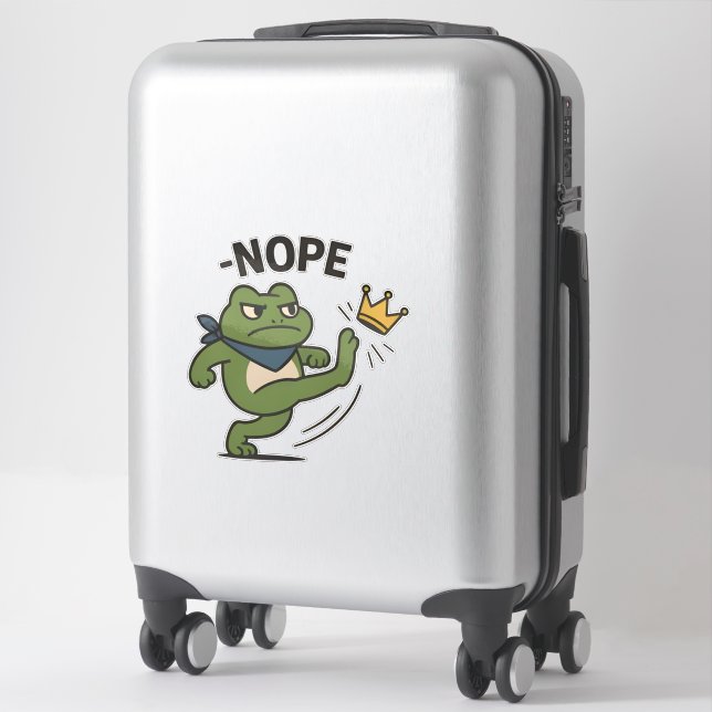 No Kings in America Frog No Kings Democracy (Suitcase)
