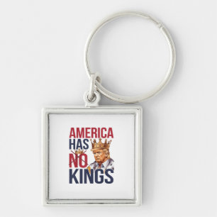 No Kings In America Funny America Has No King Poli Keychain