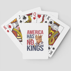 No Kings In America Funny America Has No King Poli Playing Cards