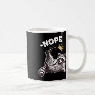 No Kings In America Funny Raccoon Funny Political Coffee Mug