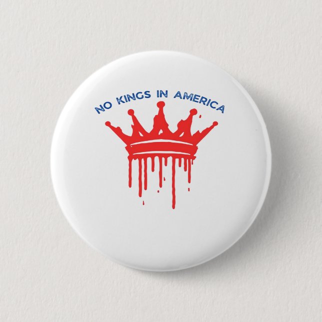 No Kings In America II Classic 2 Inch Round Button (Front)